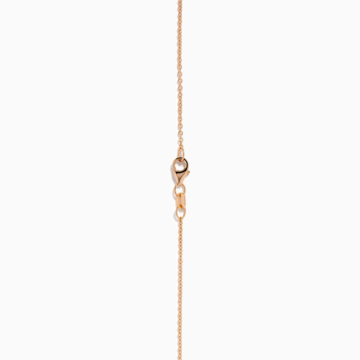 The 14K Rose Gold Ruby and Tsavorite Pavé Double Cherries Pendant features two round ruby pavé cherries and a sparkling tsavorite leaf accent on a delicate rose gold necklace.