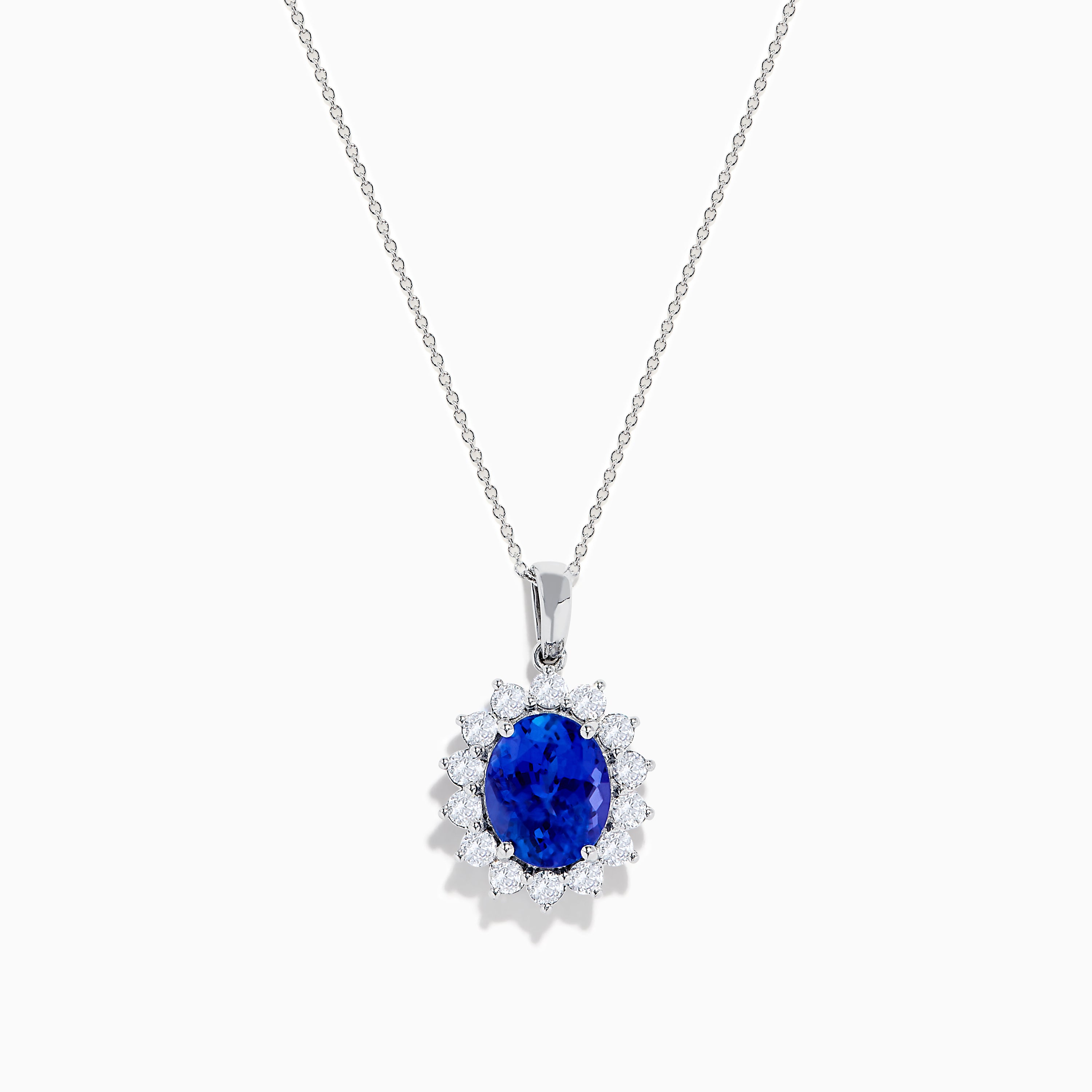 diiyani Nahla Siri 14K White Gold Tanzanite and Diamond Pendant