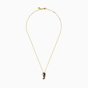 Watercolors 14K Yellow Gold Multi Sapphire Seahorse Pendant