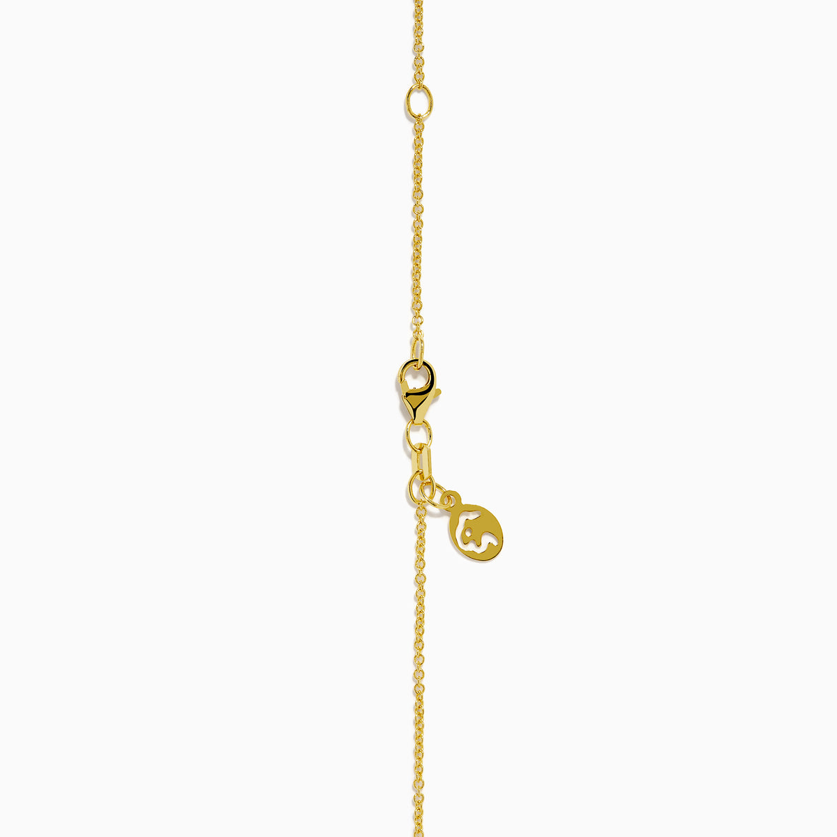 The Watercolors 14K Yellow Gold Multi Sapphire and Diamond Teardrop Pendant features vibrant sapphires and diamonds in a teardrop design, set on a delicate yellow gold chain.