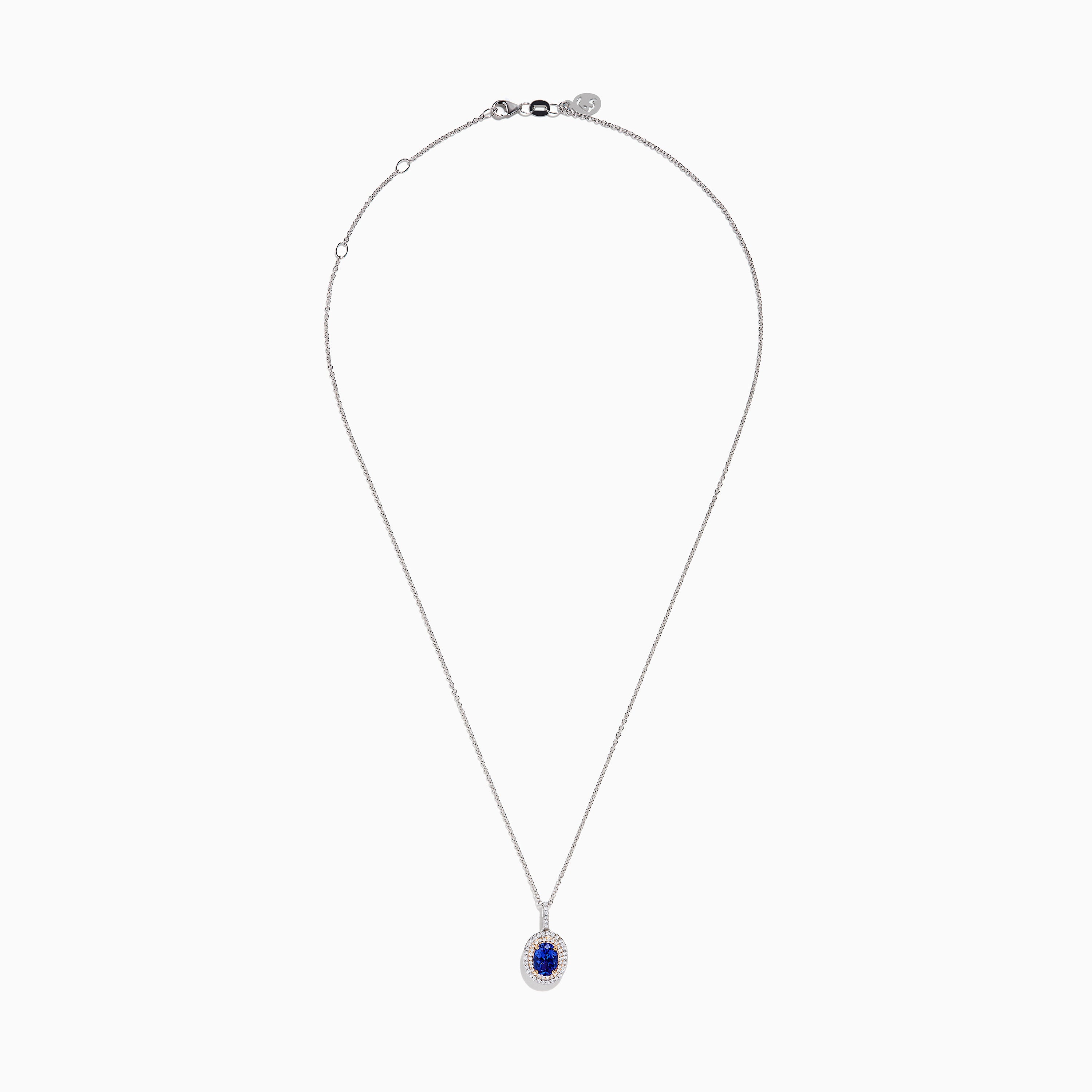 Nahla Siri 14K White & Rose Gold Tanzanite and Diamond Pendant