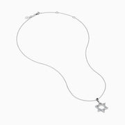 14K White Gold Diamond Pavé Star of David Pendant