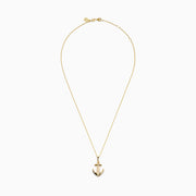 14K Yellow Gold Diamond Pave Anchor Pendant
