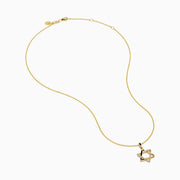 14K Yellow Gold Diamond Pavé Star of David Pendant