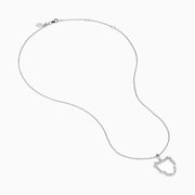 The Signature 14K White Gold Multi Shape Diamond Panther Outline Pendant is a delicate necklace featuring a panther-shaped outline adorned with sparkling multi-shape diamonds.