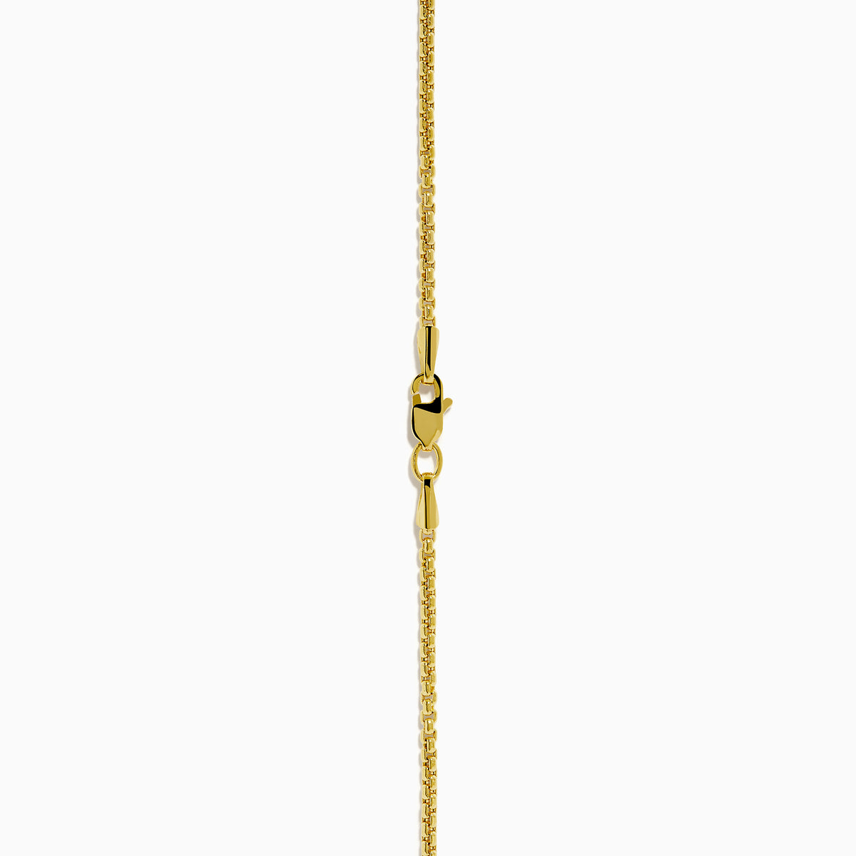 The Men's 14K Yellow Gold Brown Diamond Dog Tag Pendant features rows of small round brown diamonds set in a precise grid on a rectangular yellow gold dog tag.