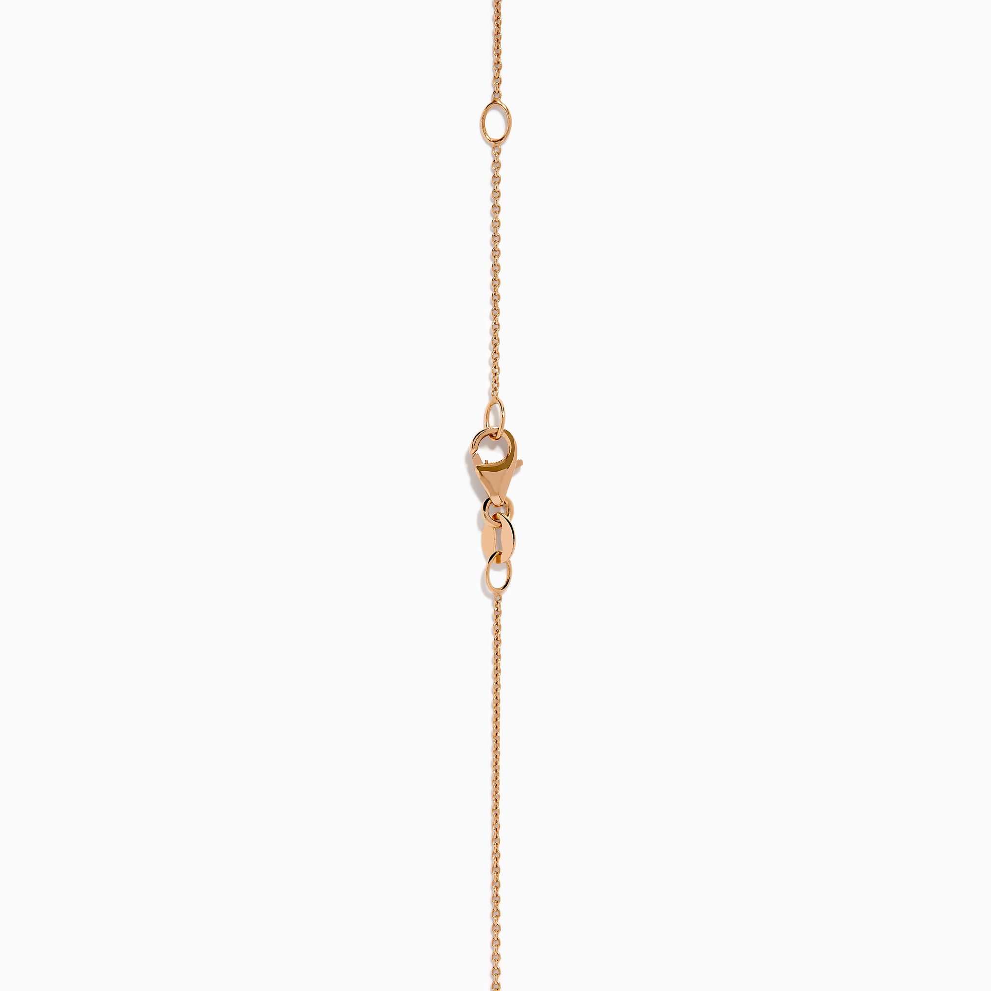 The 14K Rose Gold Brown and White Diamond Pendant features a marquise-shaped brown gemstone at its center, highlighted by a twisting design set with sparkling brown and white diamonds.