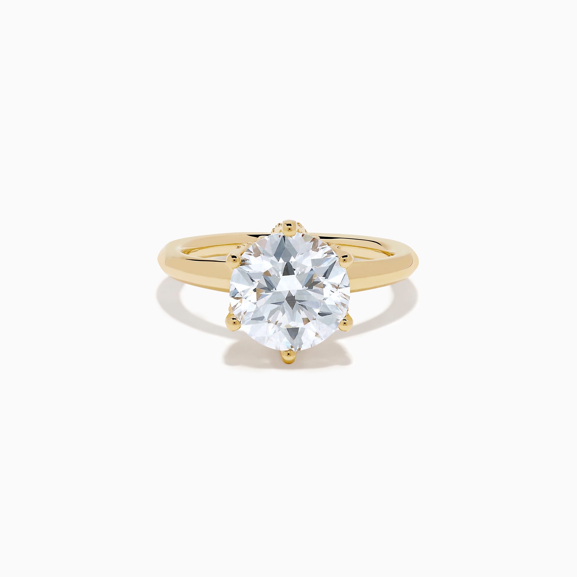 The Star Lab Grown Diamond Ring in 18K Yellow Gold features a large, oval lab diamond in an elegant prong setting, shown against a plain white background.
