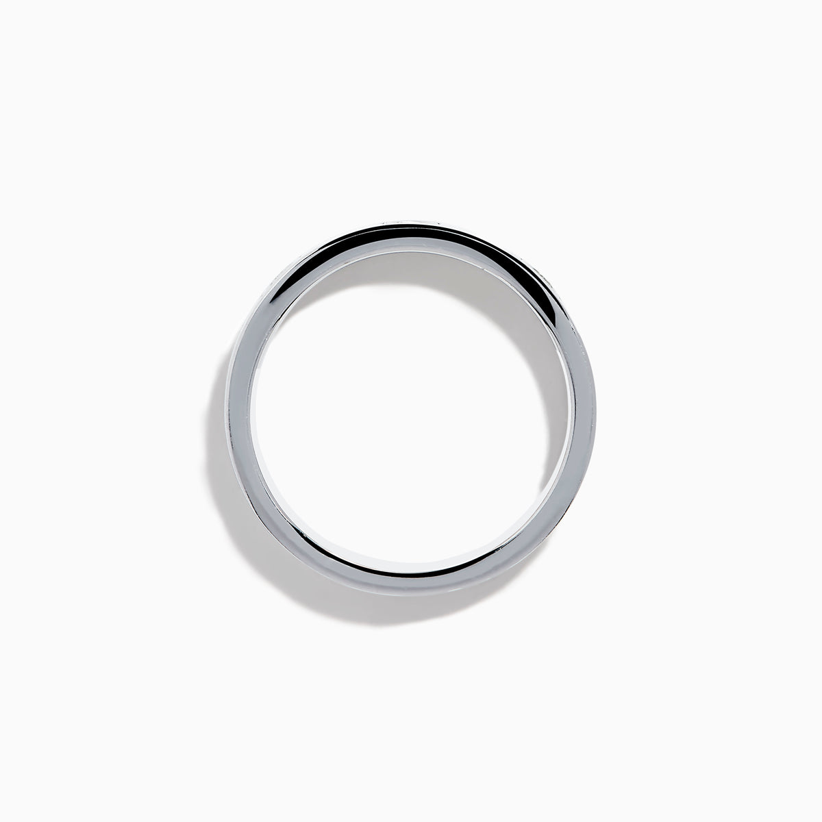 The 925 Sterling Silver Diamond Ring features three evenly spaced round diamonds set into a sleek silver band, shown against a plain white background.