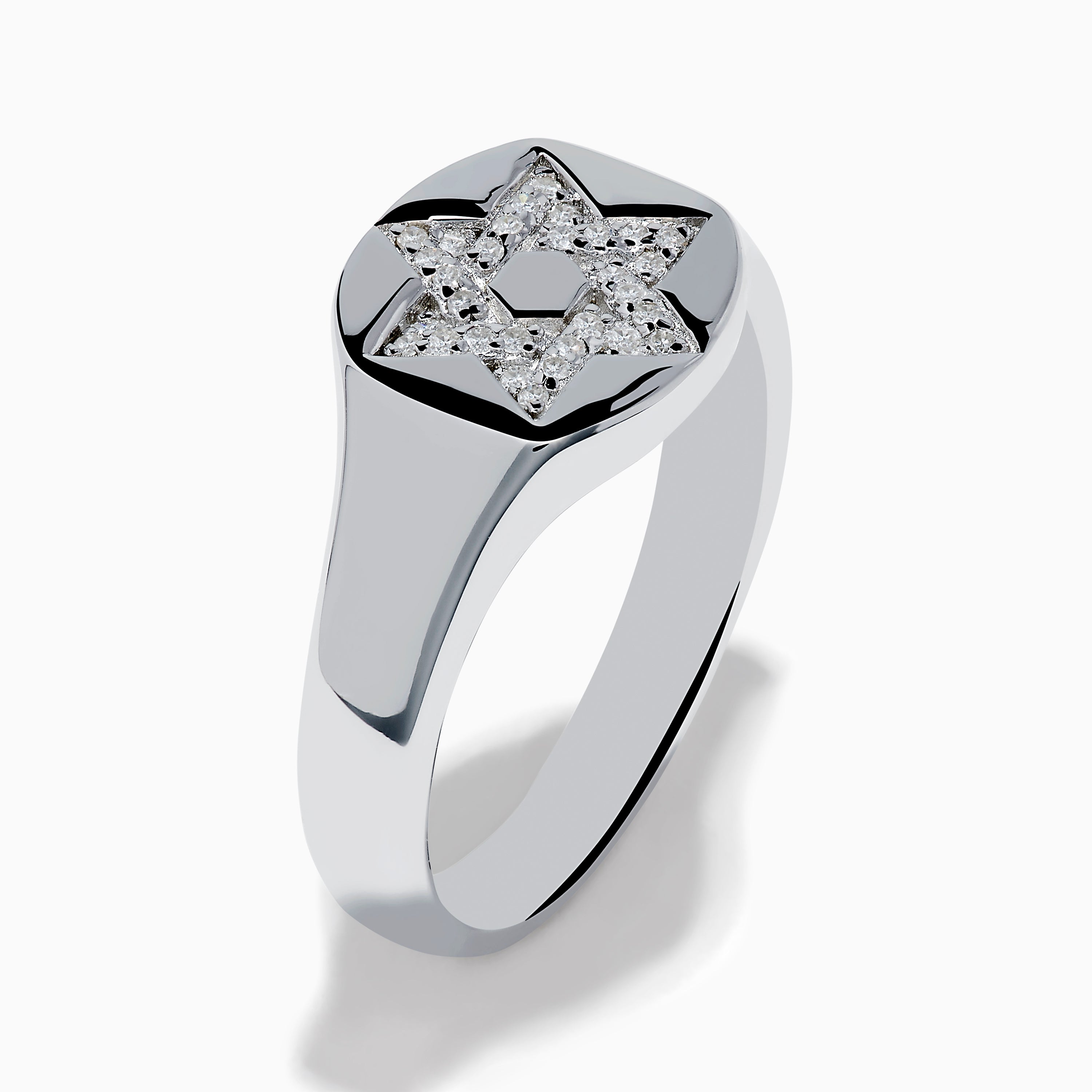 925 Sterling Silver Diamond Star of David Ring – effyjewelry.com