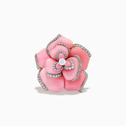 A 14K rose gold ring by Effy features a conch shell design accented with diamonds, displayed on a white background.