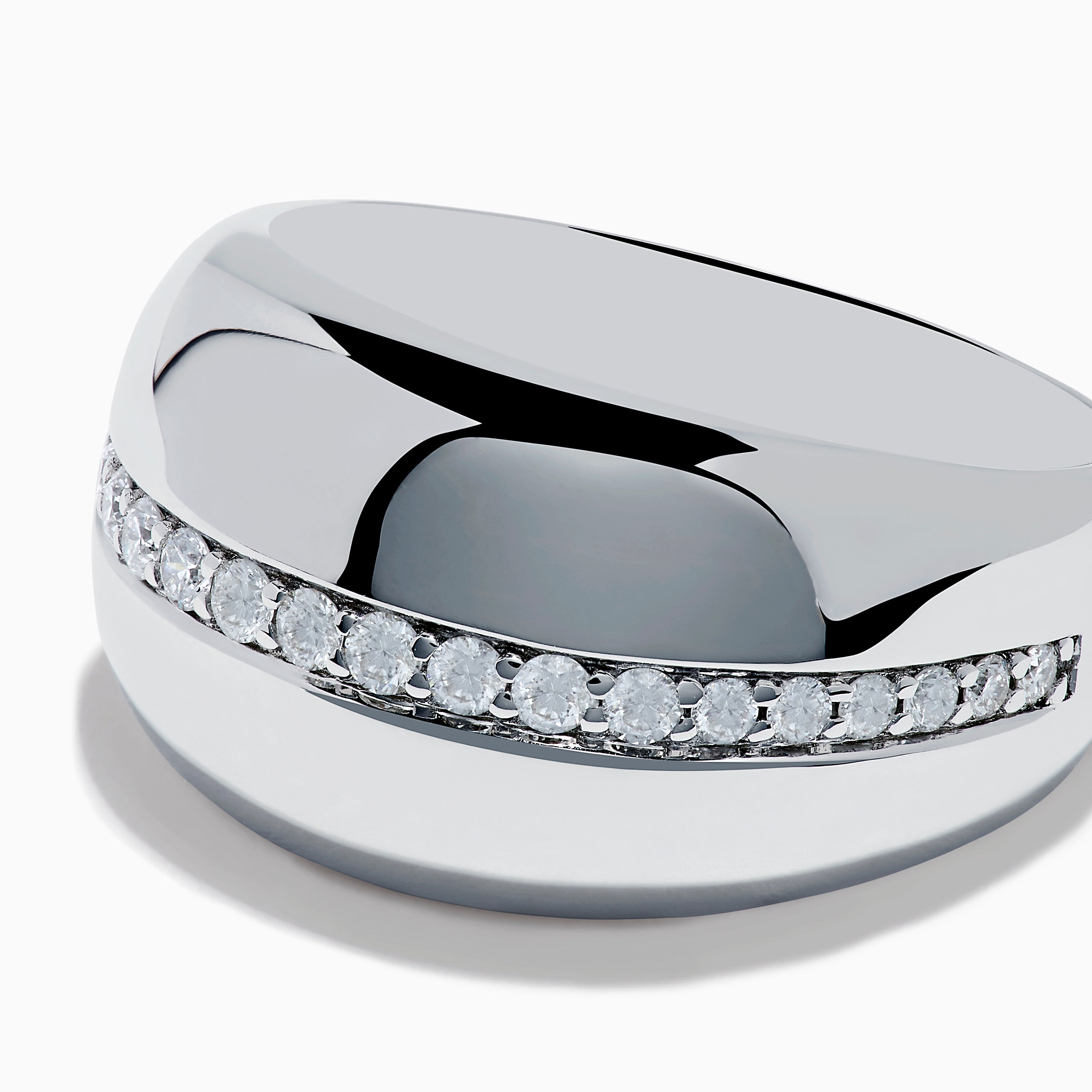 925 Sterling Silver Diamond Wide Dome Ring – effyjewelry.com