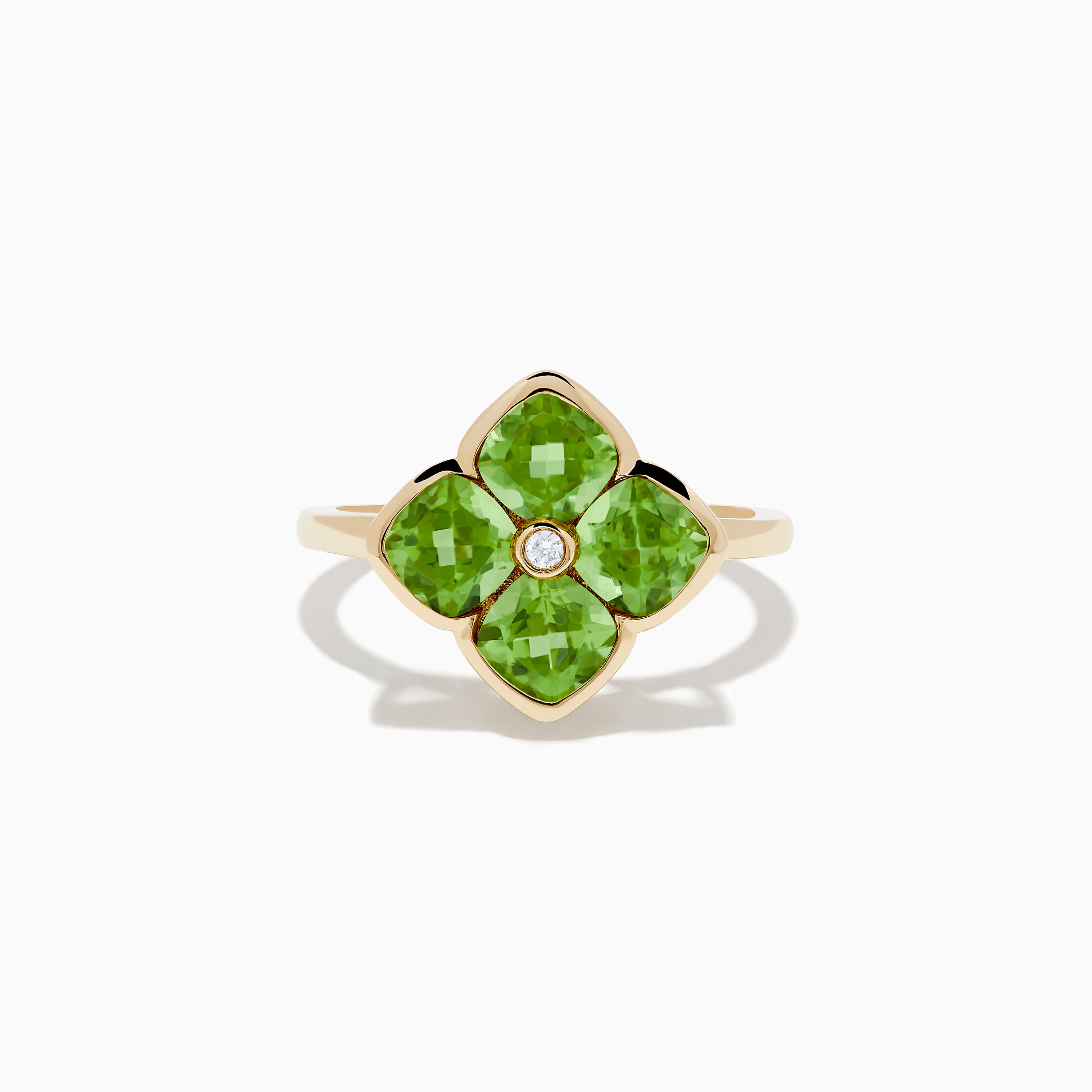 Round Chubby Bezel Studs with Peridot - One of a Kind in 14K yellow gold, by Jane Taylor - jane taylor jewelry