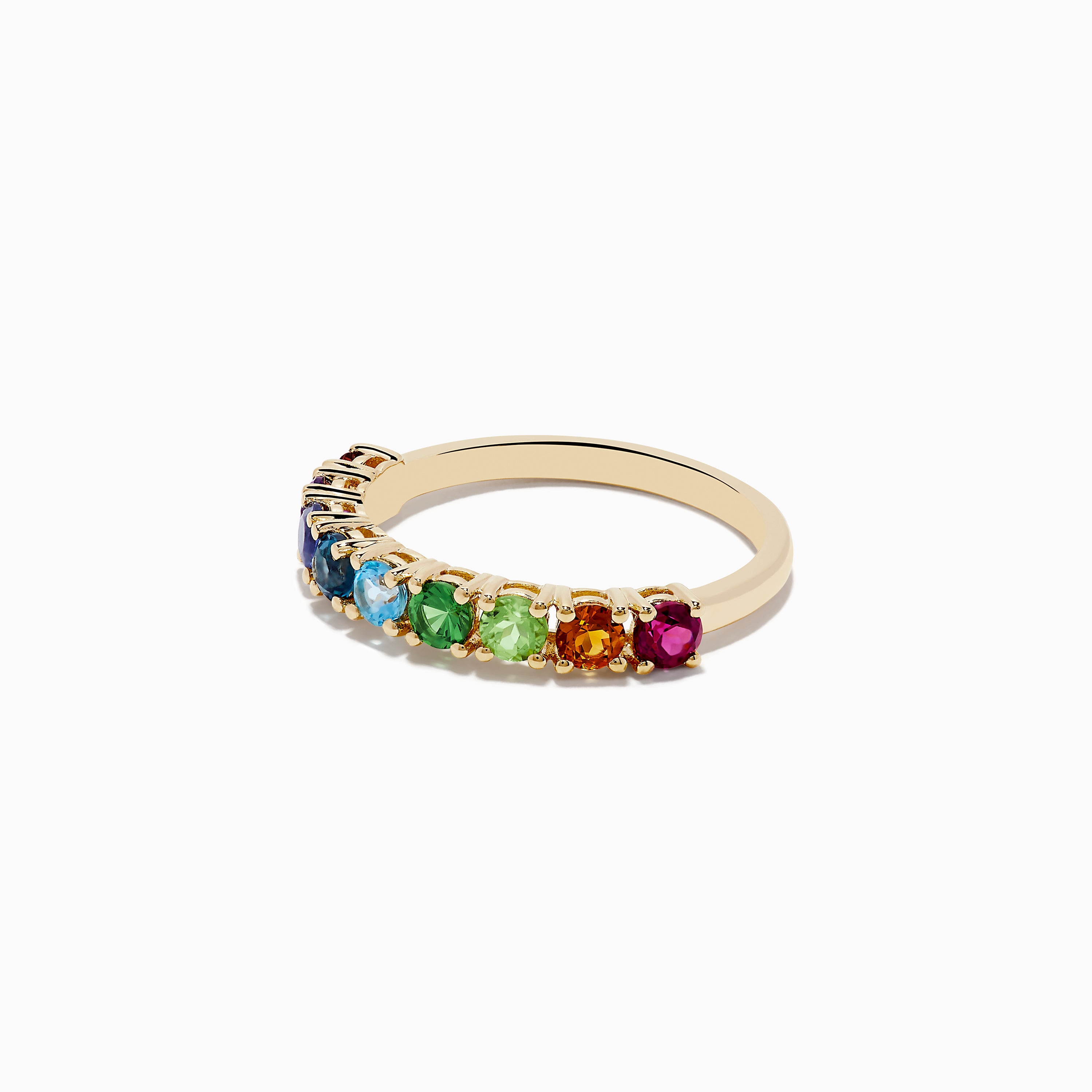 Mosaic 14K Yellow Gold Multi Gemstone Ring – effyjewelry.com
