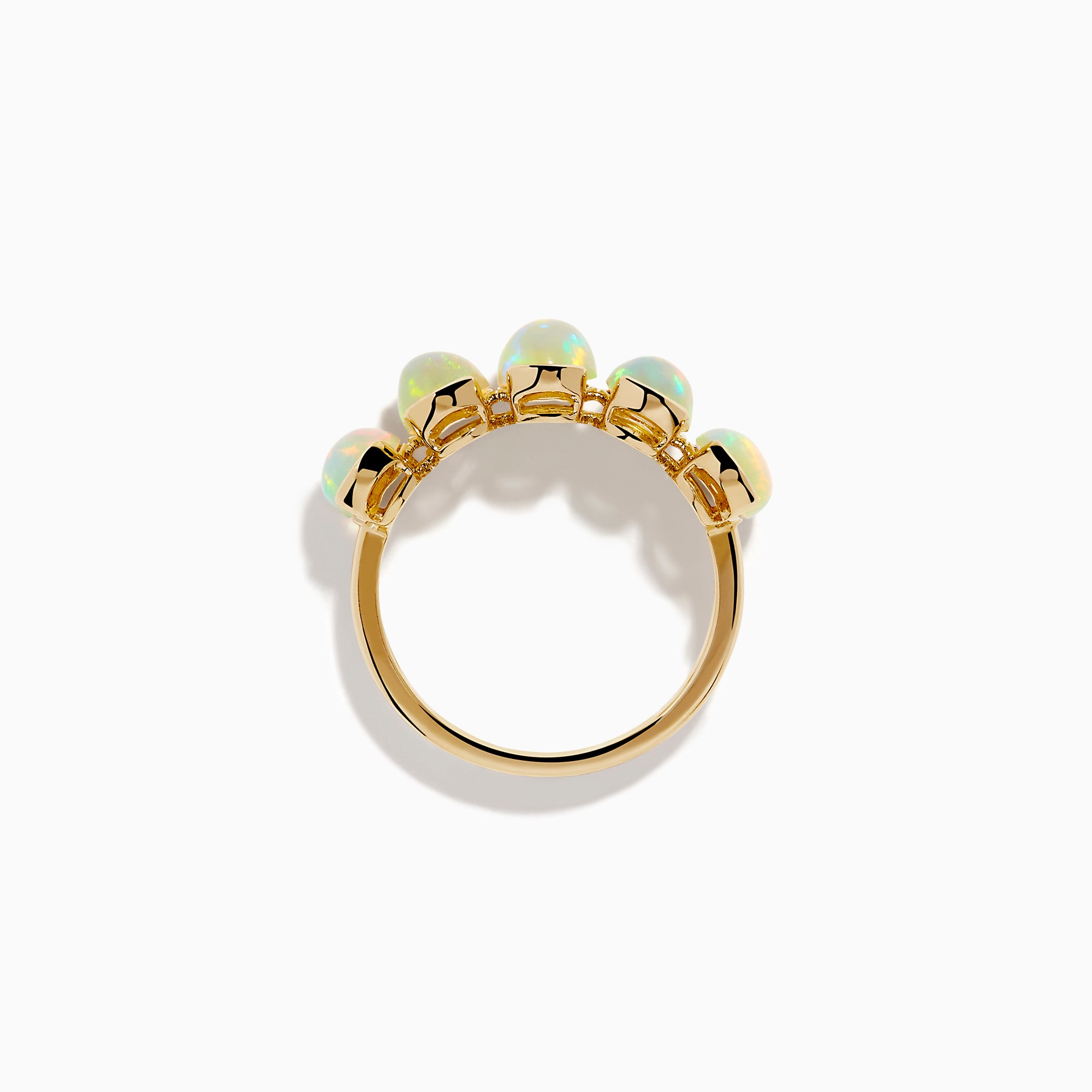 14K Yellow Gold Opal Five-Stone Ring