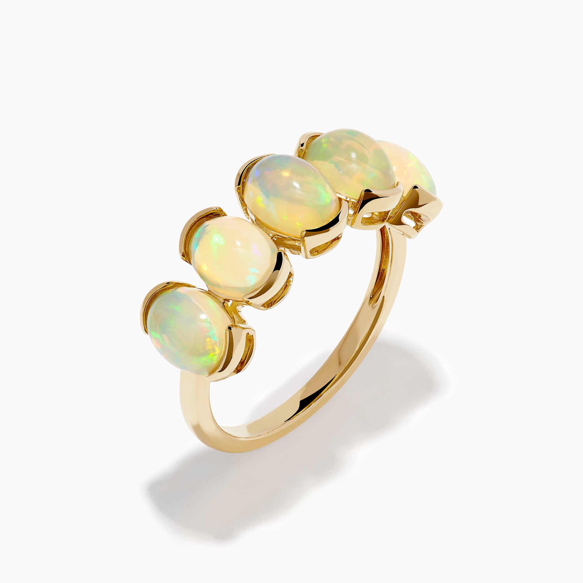 14K Yellow Gold Opal Five-Stone Ring