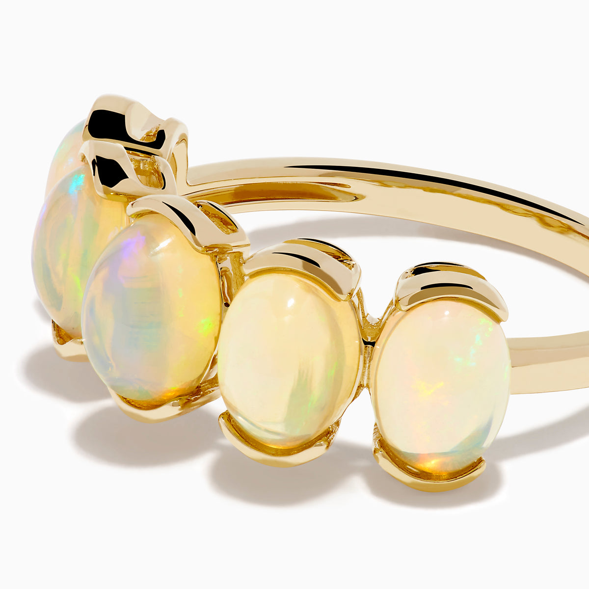 14K Yellow Gold Opal Five-Stone Ring