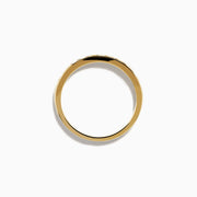 The 14K Yellow Gold 10-Stone Channel Set Diamond Band, 0.25 TCW, features a row of channel-set round diamonds along the band and is displayed on a white background.