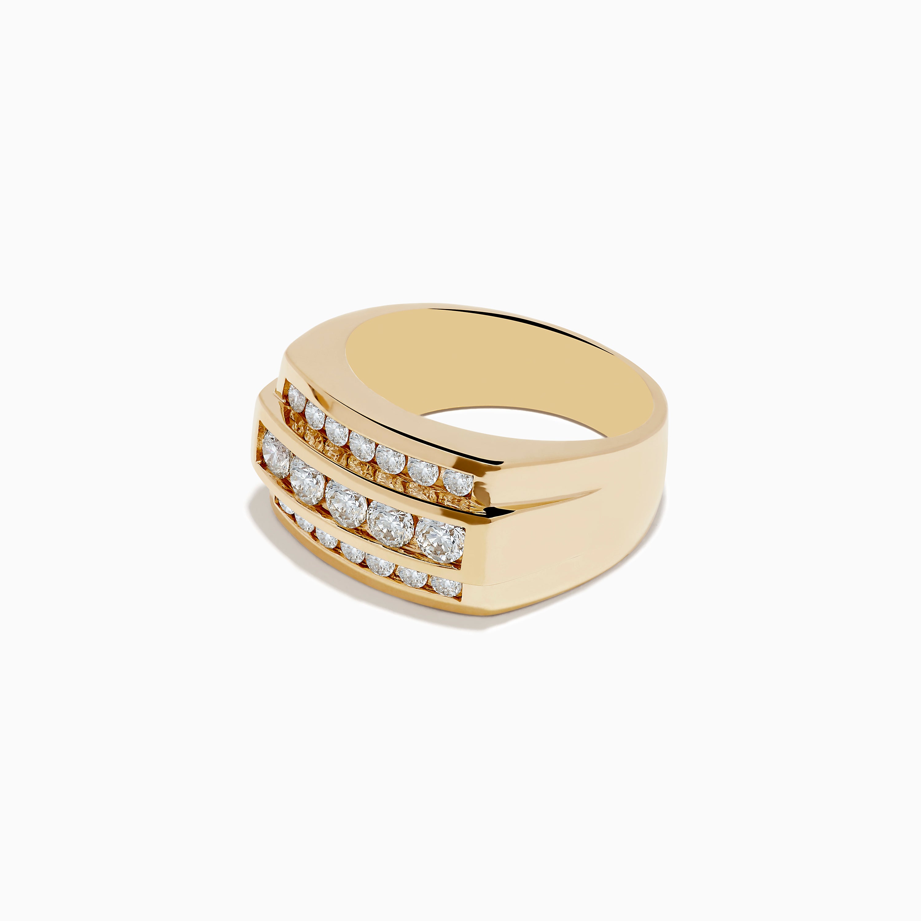 Men's 14K Yellow Gold Diamond Ring – effyjewelry.com