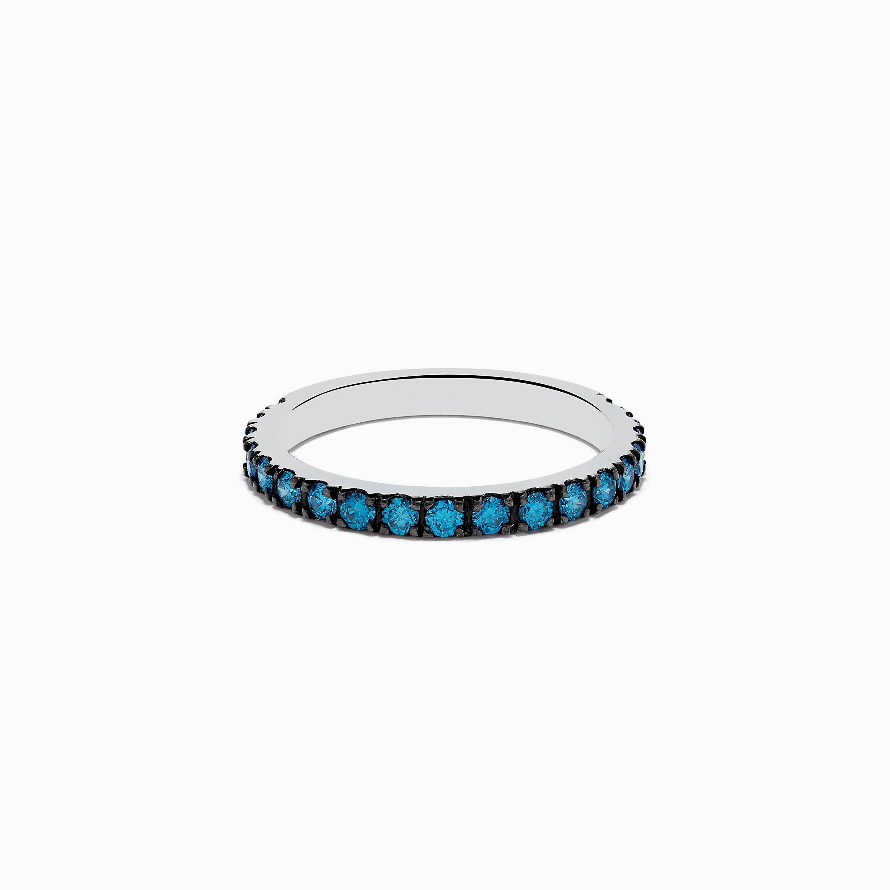 Bella Bleu 14K White Gold Blue Diamond Ring – effyjewelry.com