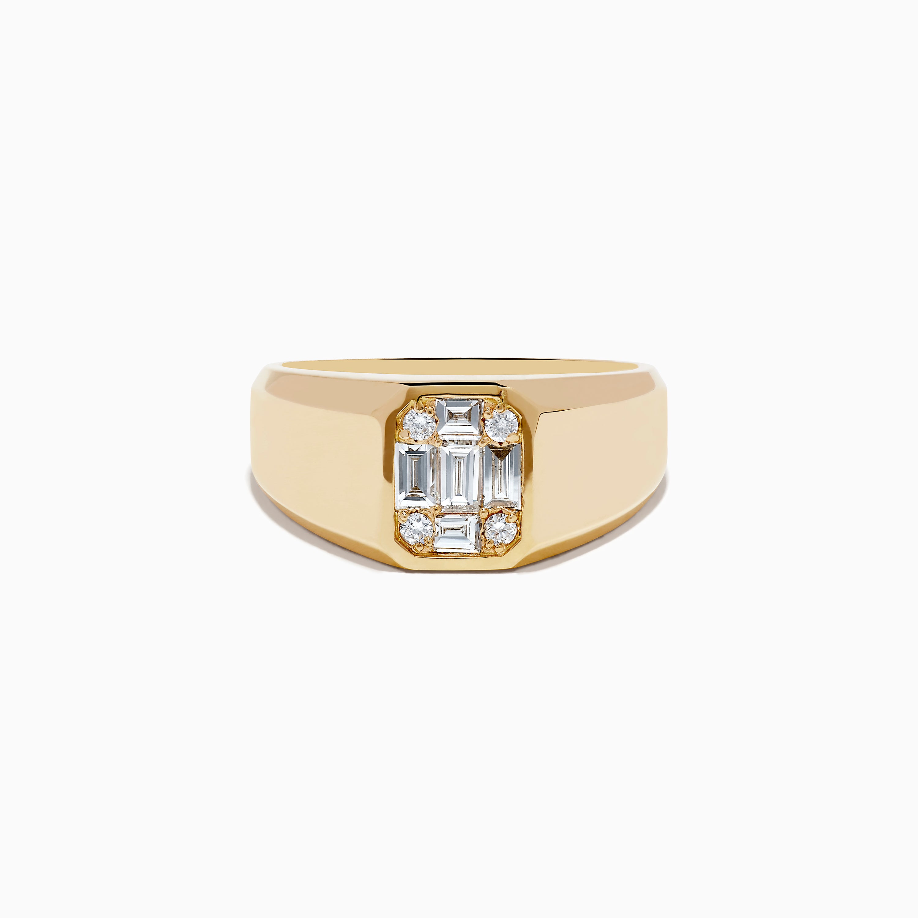 Men's 14K Yellow Gold Diamond Ring – effyjewelry.com