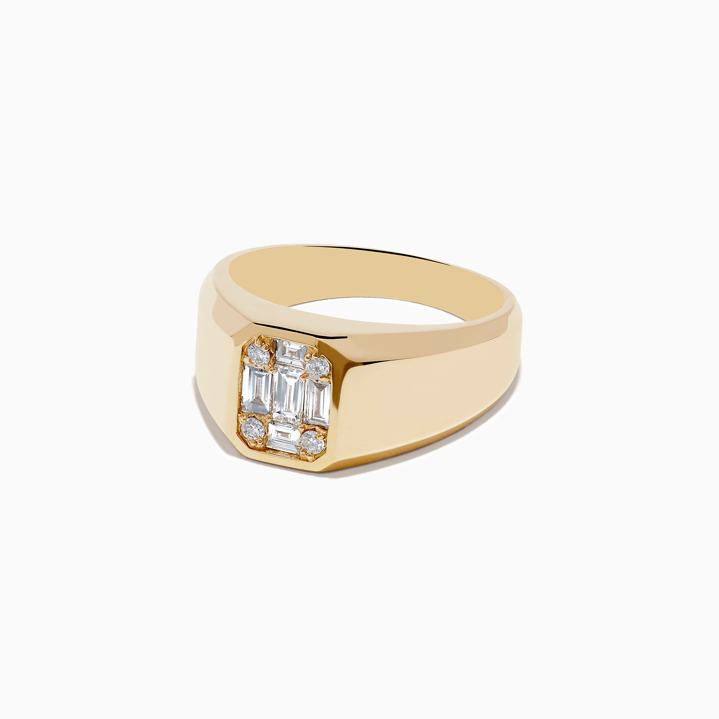 Men's 14K Yellow Gold Diamond Ring – effyjewelry.com