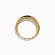 The Watercolors 14K Yellow Gold Multi Sapphire and Diamond Band features alternating green, pink, blue, and yellow sapphires with small diamonds on a plain white background, evoking the vibrant elegance of a sapphire band.