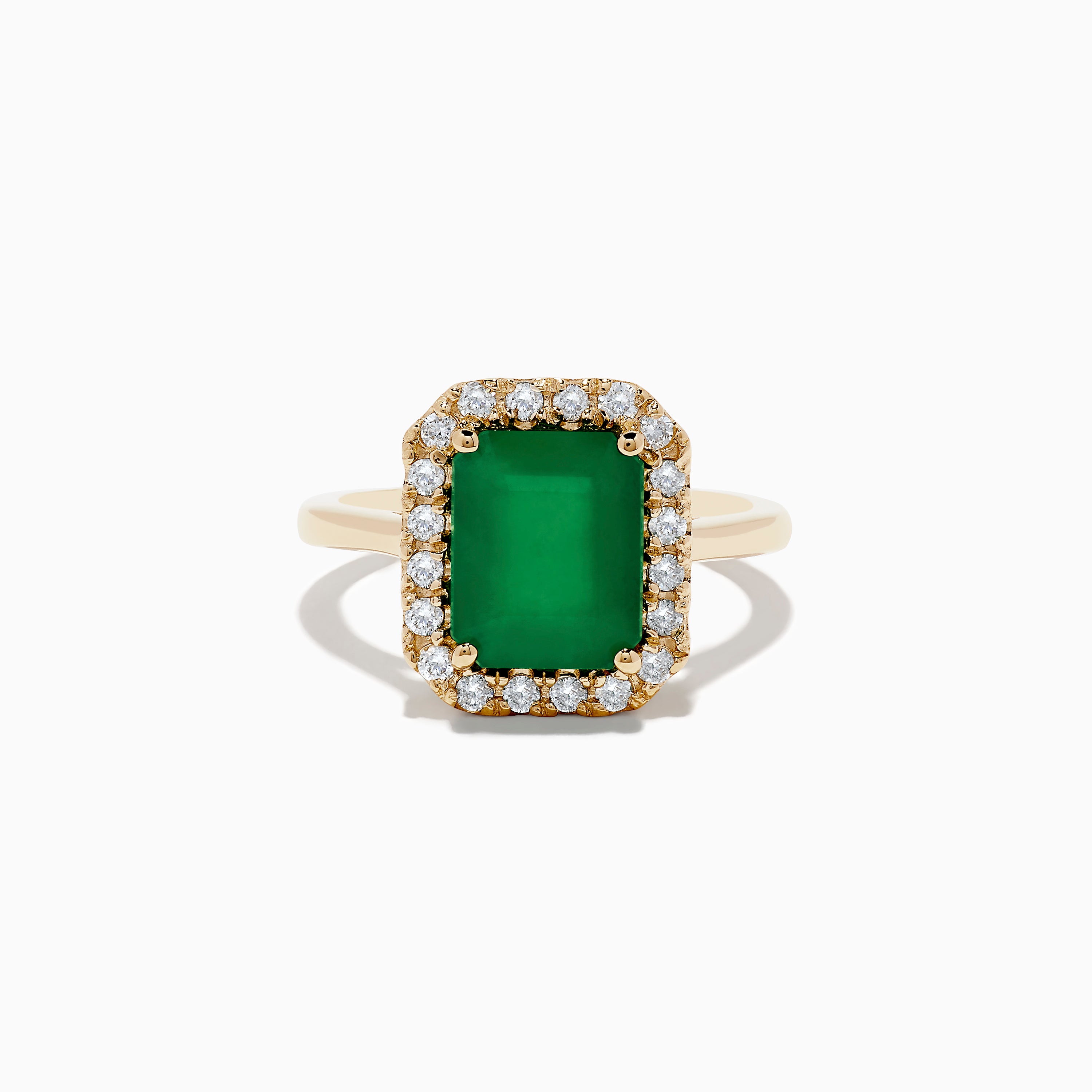14K White Gold Emerald and Diamond Ring 001-200-1000307 | Bluestone Jewelry  | Tahoe City, CA