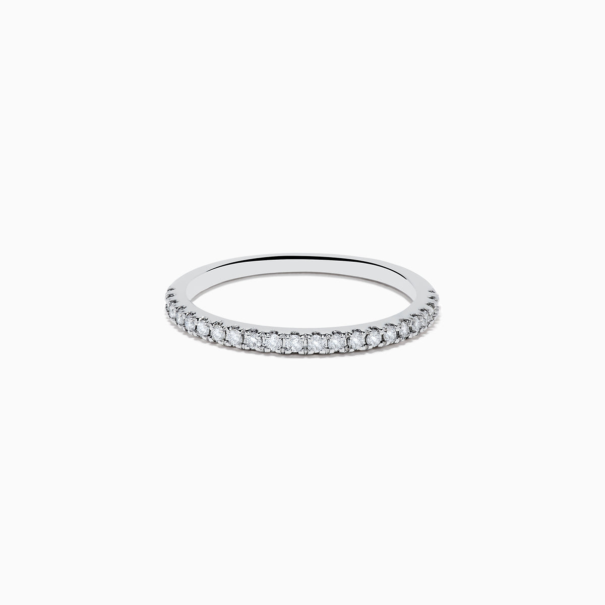 The 14K White Gold Lab Grown Diamond Ring and Band Set features a striking emerald-cut center diamond with round diamonds along the split shank band, shown on a plain white background.