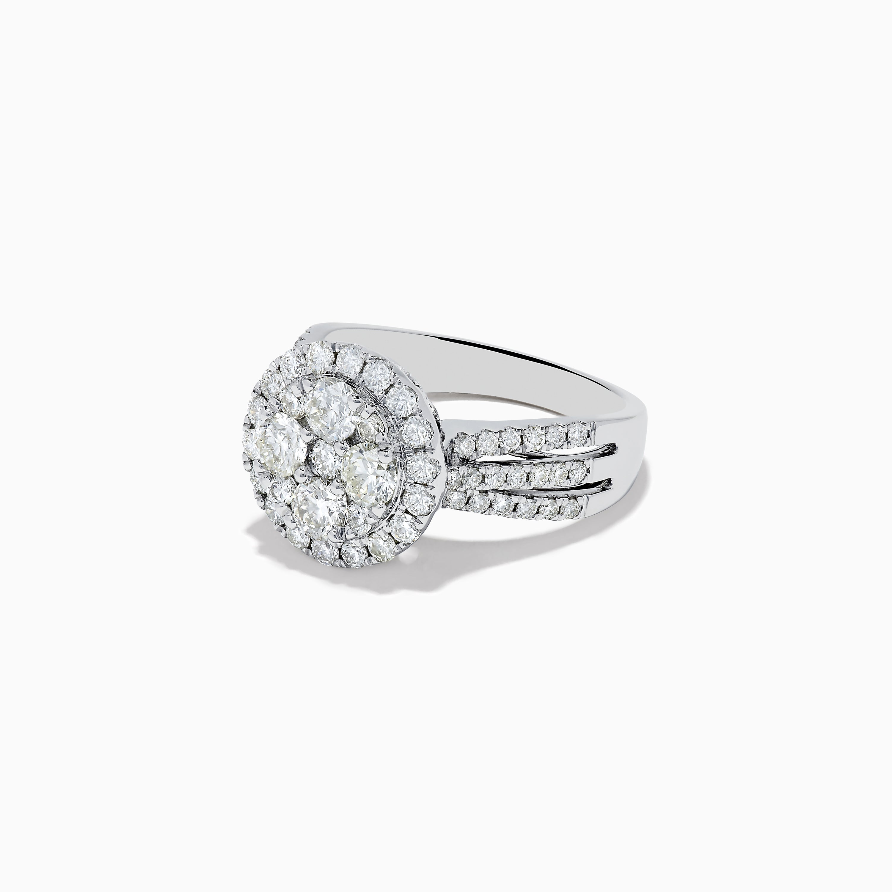 Effy Bouquet 14k White Gold Diamond Cluster Ring