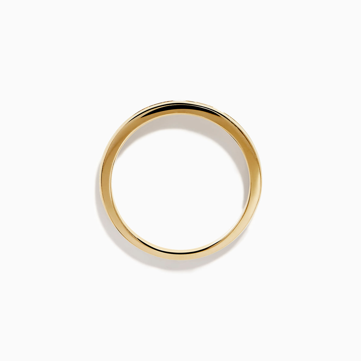 The Bella Bleu 14K Yellow Gold White and Blue Diamond Ring features alternating round blue and white diamonds in a single row, displayed on a plain white background.