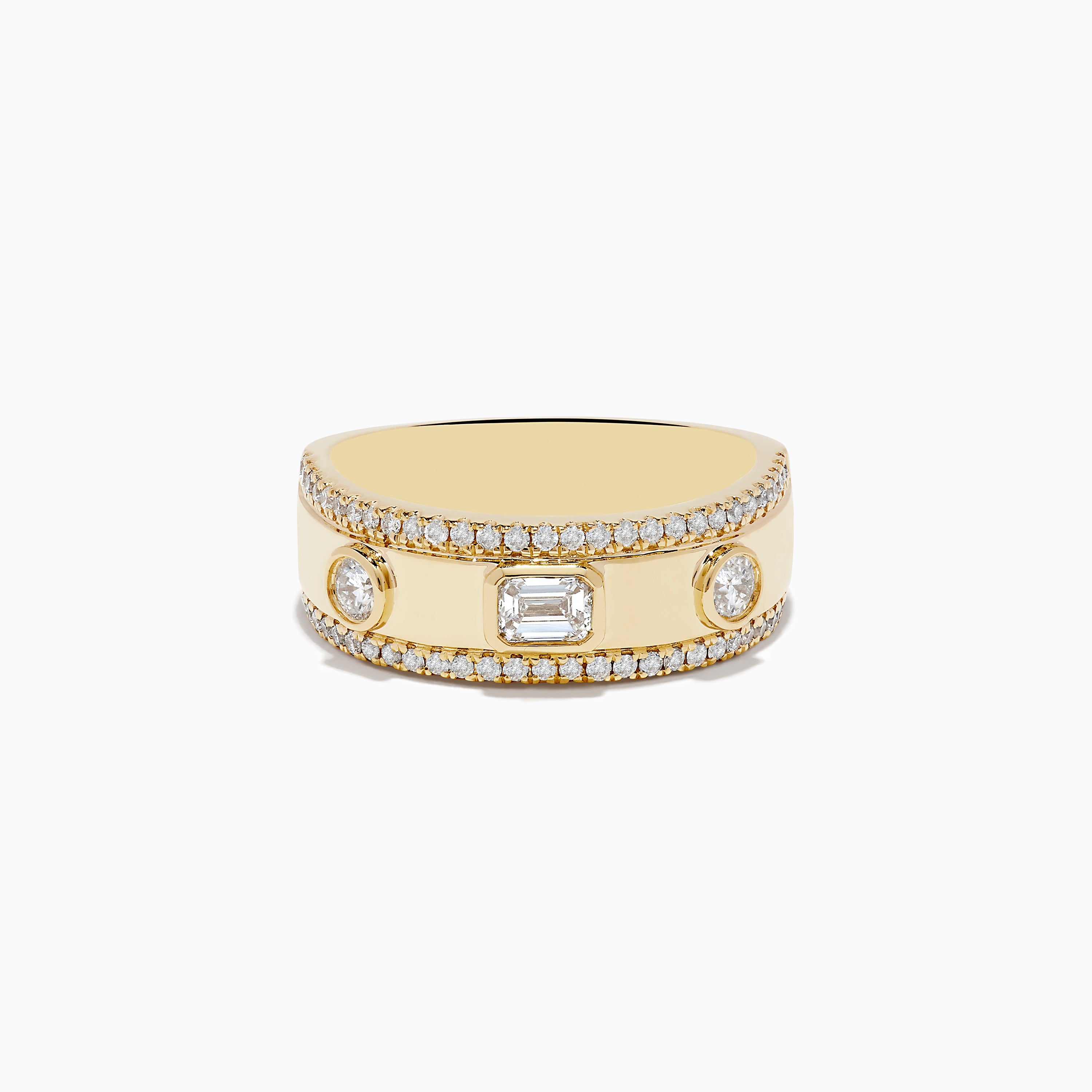 ELORA | Bezel Set Diamond Ring in Yellow Gold (0.22ct tw.)