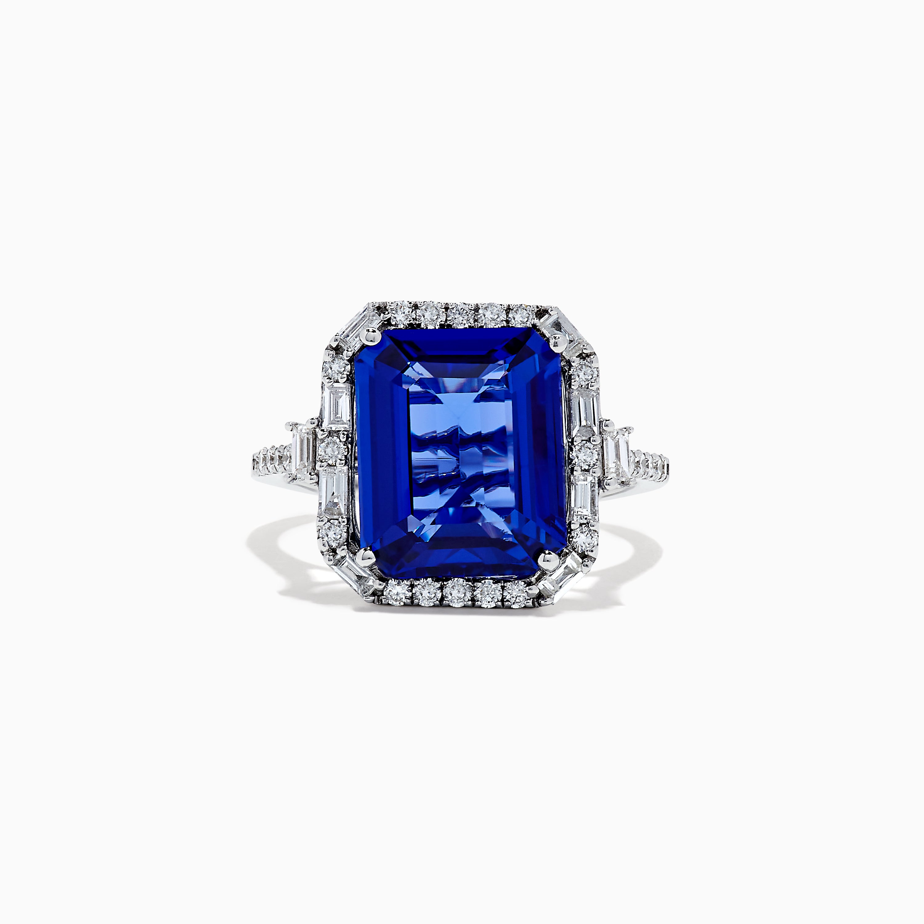Effy Limited Edition 14K White Gold Tanzanite and Diamond Cocktail Ring
