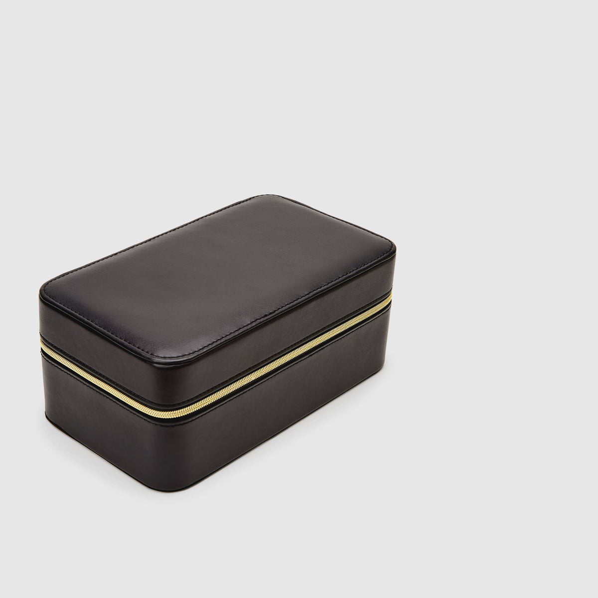 Jewelry Vegan Leather Travel Box - Black