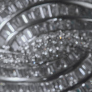 14K White Gold Diamond Statement Ring