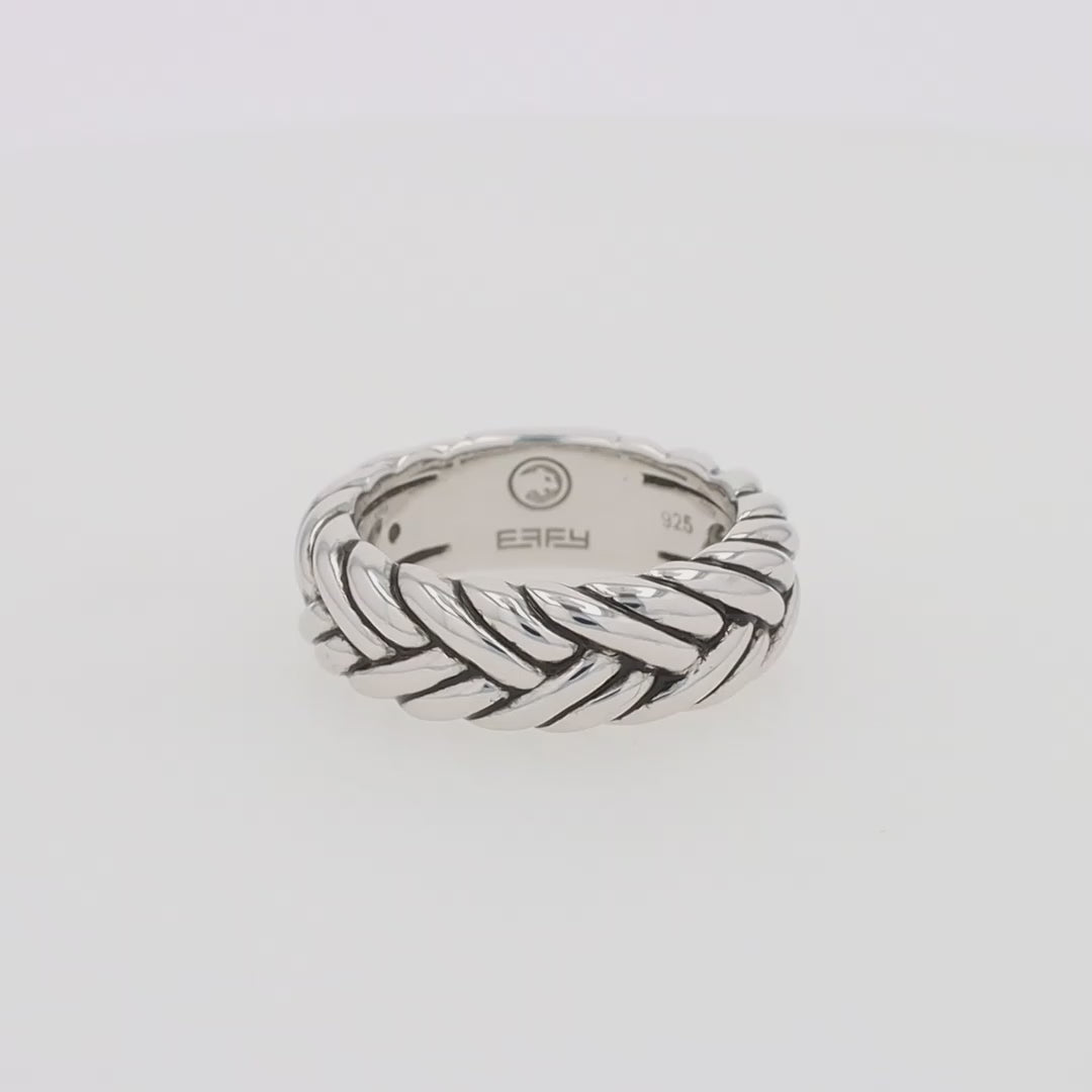 Translation missing: en.Men's Sterling Silver Braided Ring