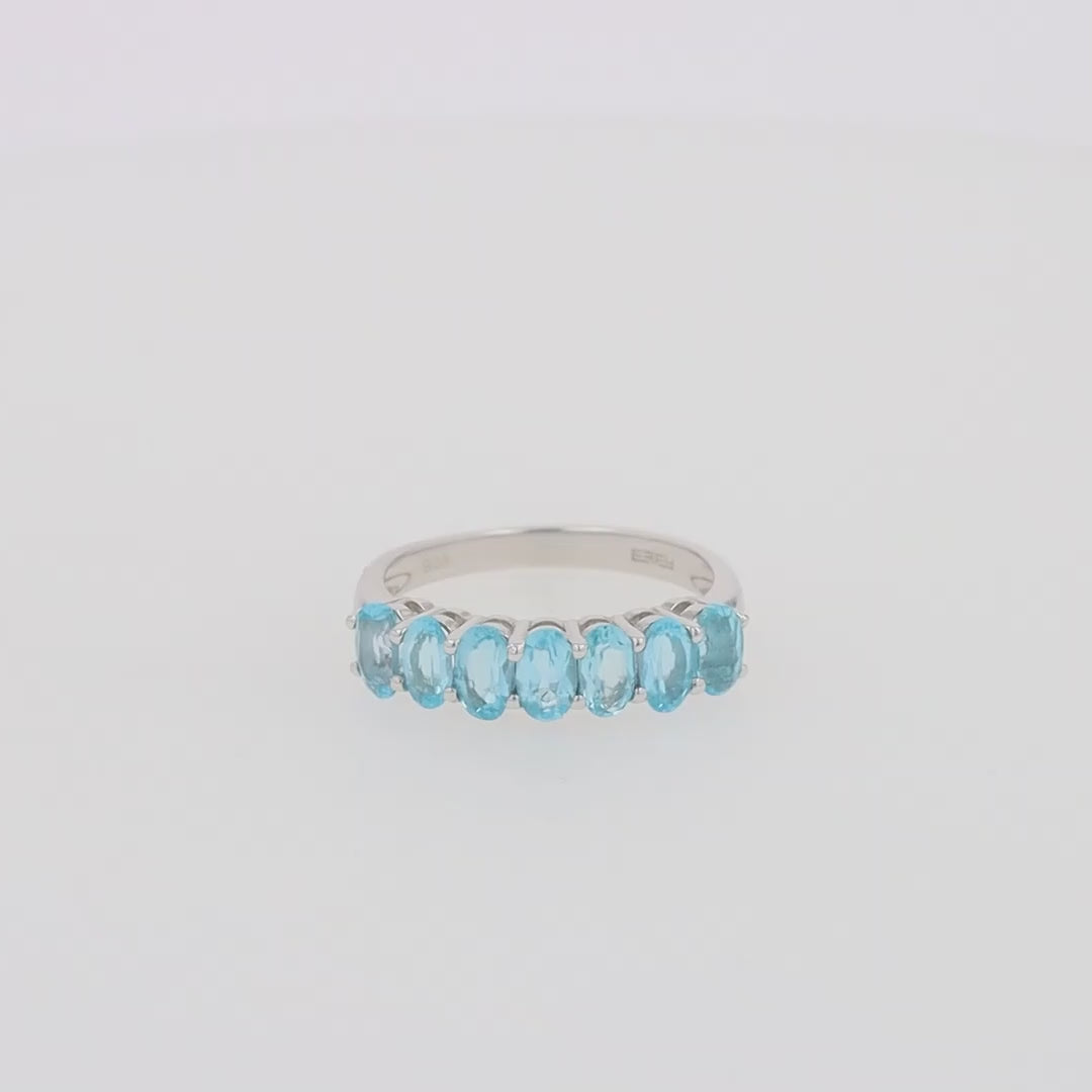 Translation missing: en.925 Sterling Silver Blue Topaz Ring, 1.95 TCW