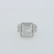 Classique 14K White Gold Diamond Cocktail Ring, 1.92 TCW