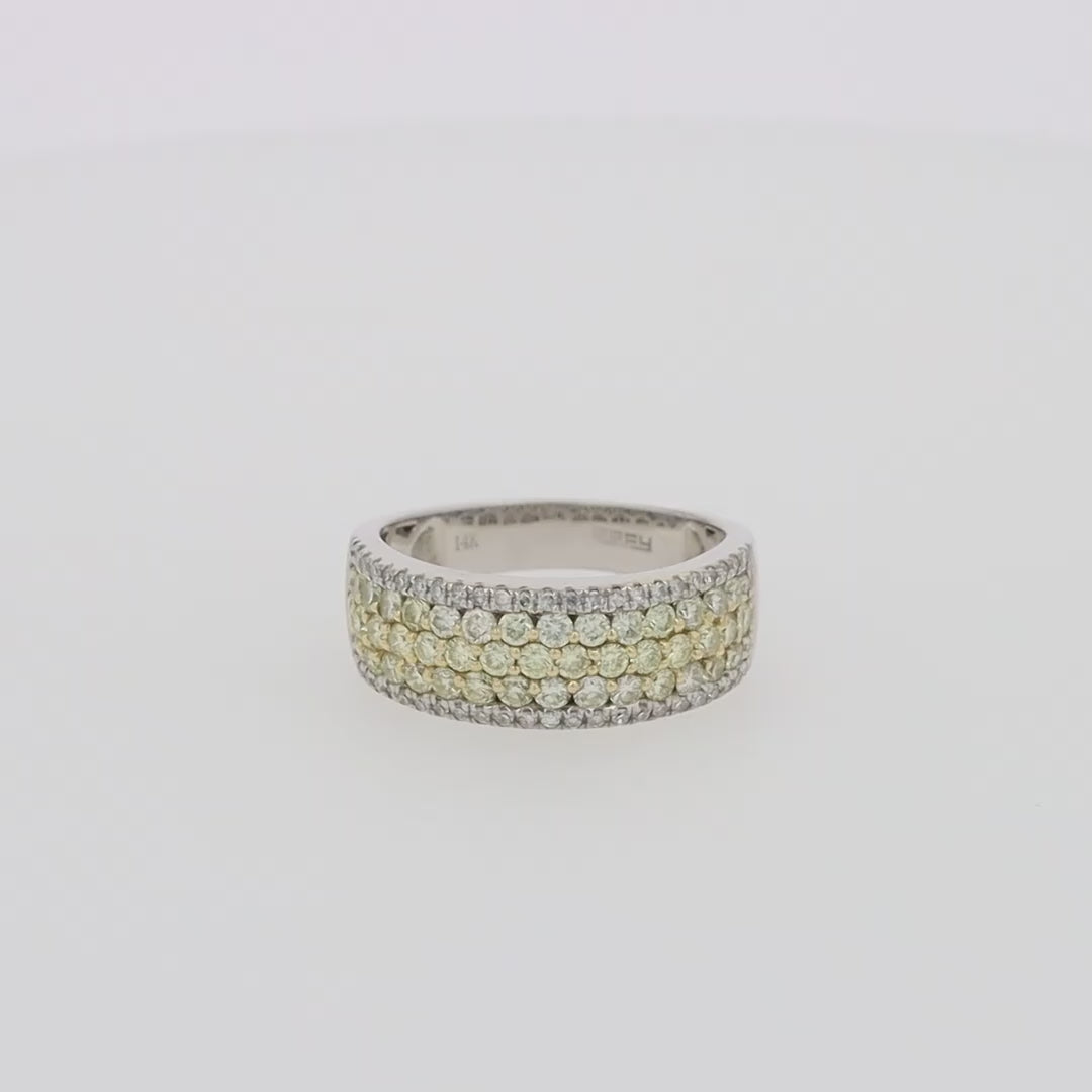 Translation missing: en.Canare 14K Two Tone Gold Yellow and White Diamond Ring, 1.26 TCW
