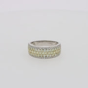 Canare 14K Two Tone Gold Yellow and White Diamond Ring, 1.26 TCW