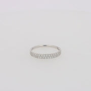 Pave Classica 14K White Gold Two Row Pave Diamond Band, 0.37 TCW