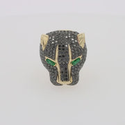 Collector's Edition 14K Yellow Gold Black Diamond Ring, 3.80 TCW