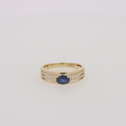 Royale Bleu 14K Yellow Gold Sapphire and Diamond Ring