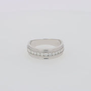 Men's 14K White Gold Diamond Ring, 0.47 TCW