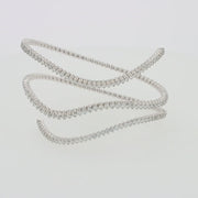 Pave Classica 14K White Gold Diamond Wrap Bracelet, 3.43 TCW