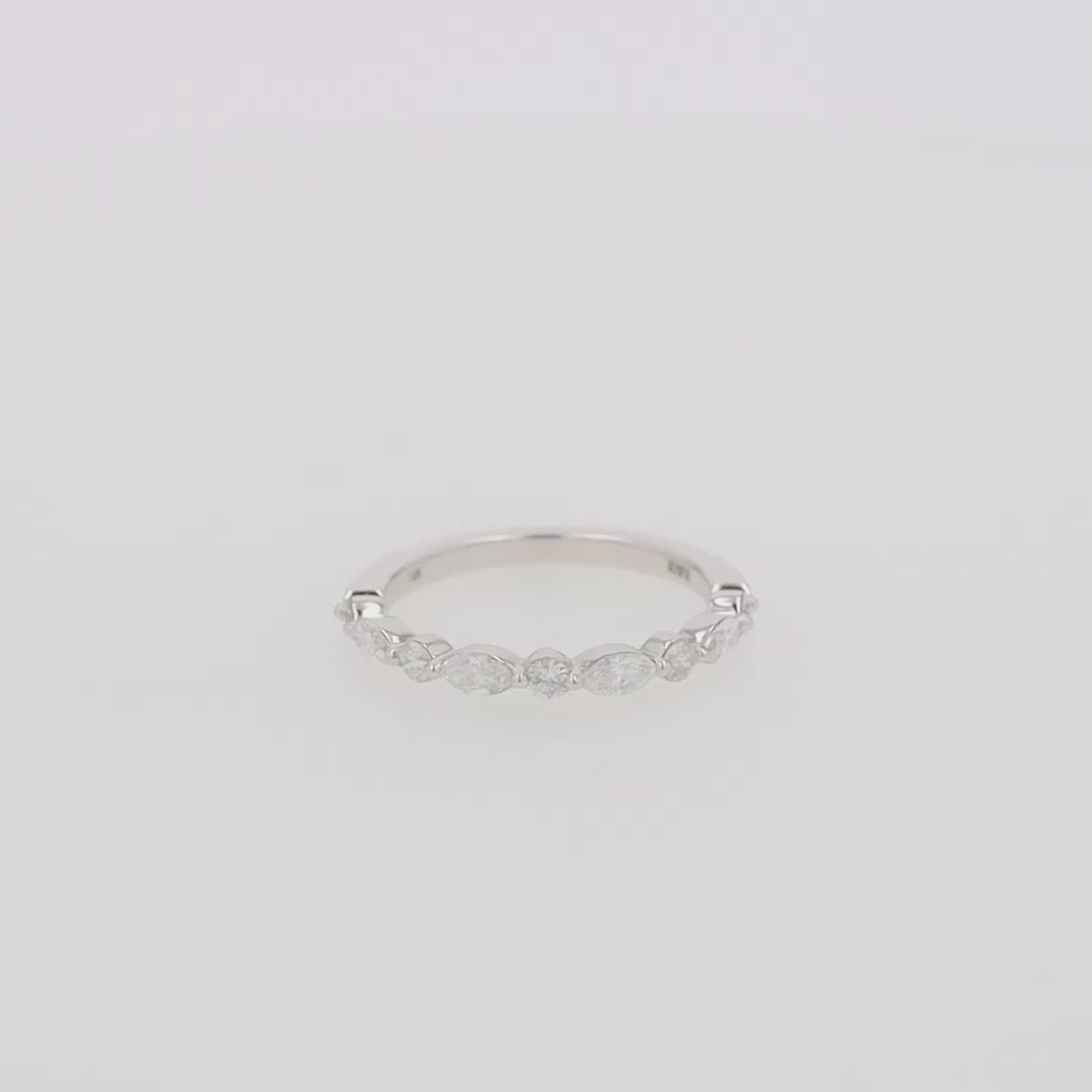 Translation missing: en.Pave Classica 14K White Gold Diamond Band, 0.59 TCW