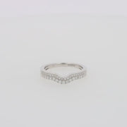Pave Classica 14K White Gold Curved Diamond Band, 0.32 TCW