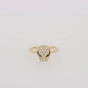 Signature 14K Yellow Gold Diamond and Tsavorite Panther Ring, 0.47 TCW