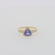 Nahla Siri 14K Yellow Gold Tanzanite and Diamond Ring, 0.96 TCW