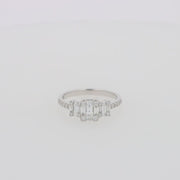 Classique 14K White Gold Diamond Ring 0.72 TCW